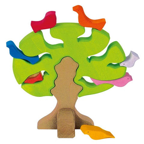 NIC Toys Wooden Bird Tree