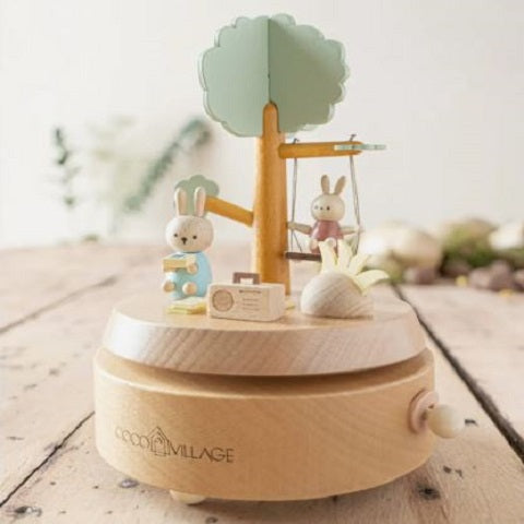 Wooden Music Box, Coco Rabbit