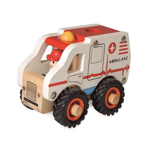 Egmont Toys Wooden Play Vehicle Ambulance