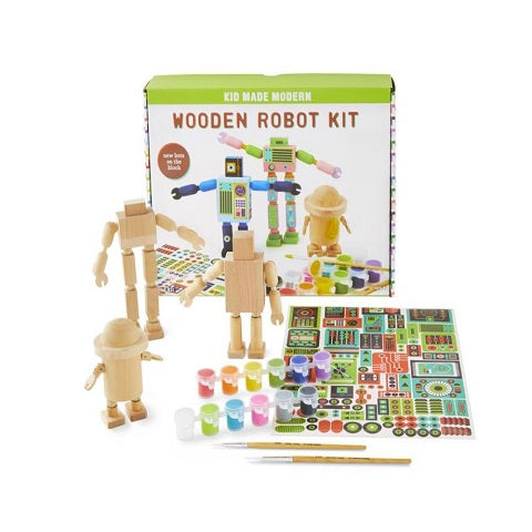 Kid Made Modern Wooden Robots Kit
