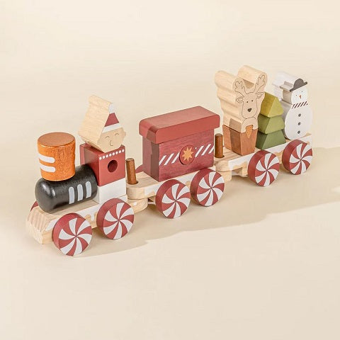 Coco Village Wooden Stacking Christmas Train